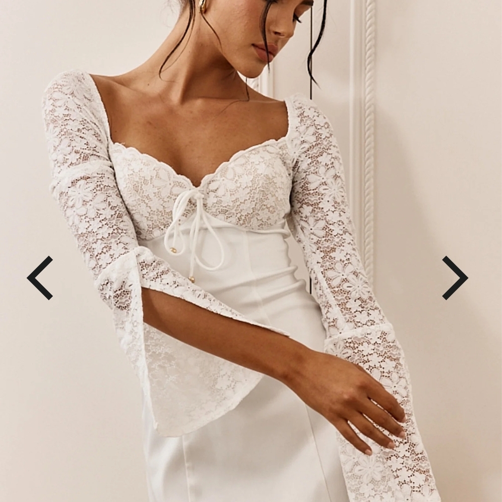 Elegant White Lace Dress
